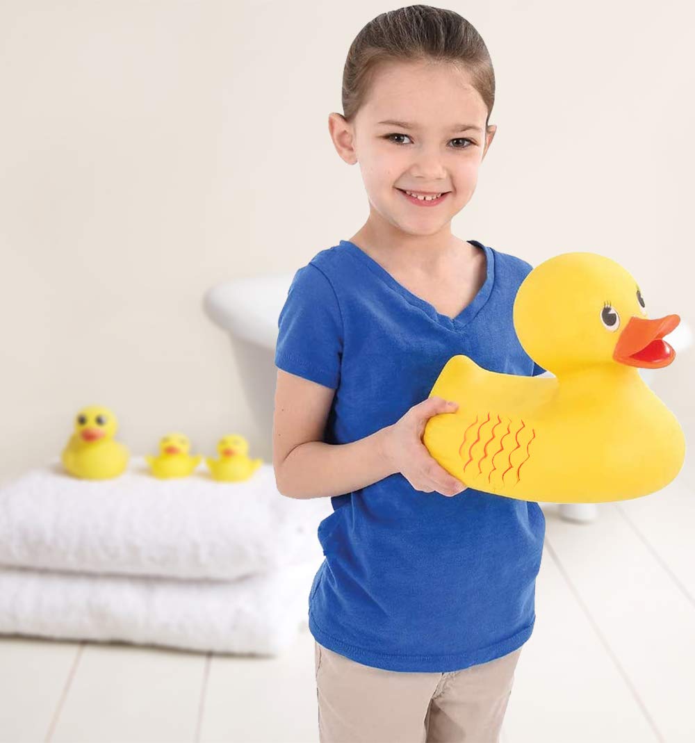 Beach or pool friendly jumbo duck in outdoor water setting