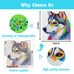 Libfx Diamond Art Kit for Kids packaging highlights contents and simple numbered guidance