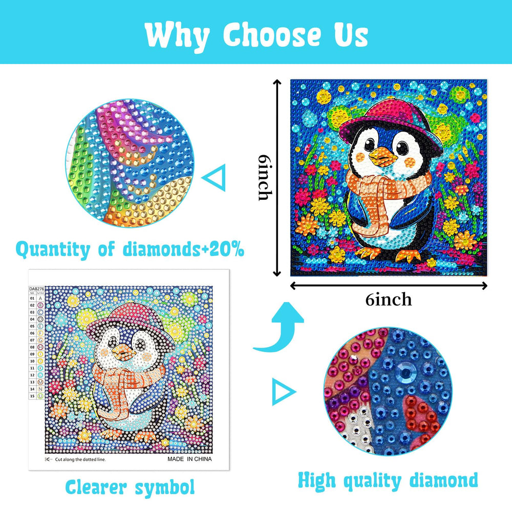 Libfx Diamond Art Kits gift-ready set for young artists and crafters