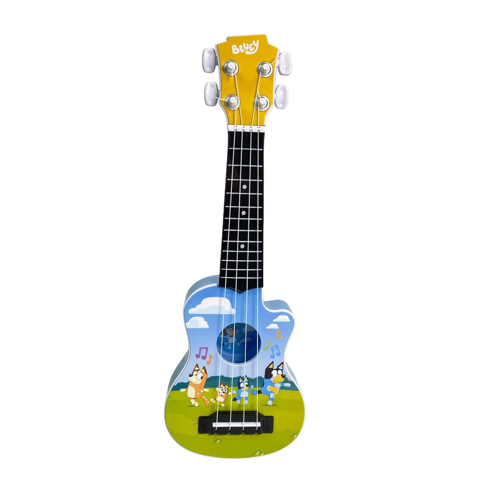 License 2 Play Bluey 16-inch ukulele durable body, safe family friendly design