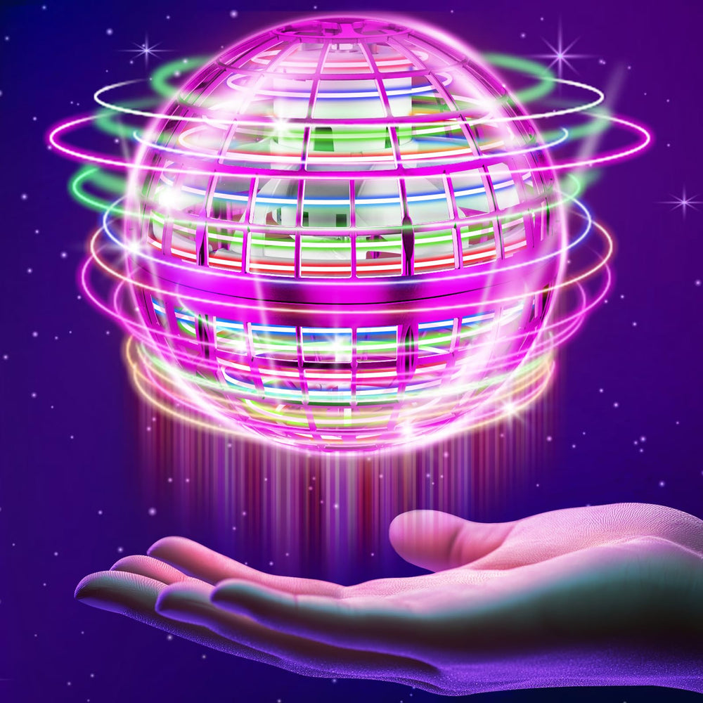 Lidatb Flying Orb Ball RGB light display for dramatic outdoor nighttime play