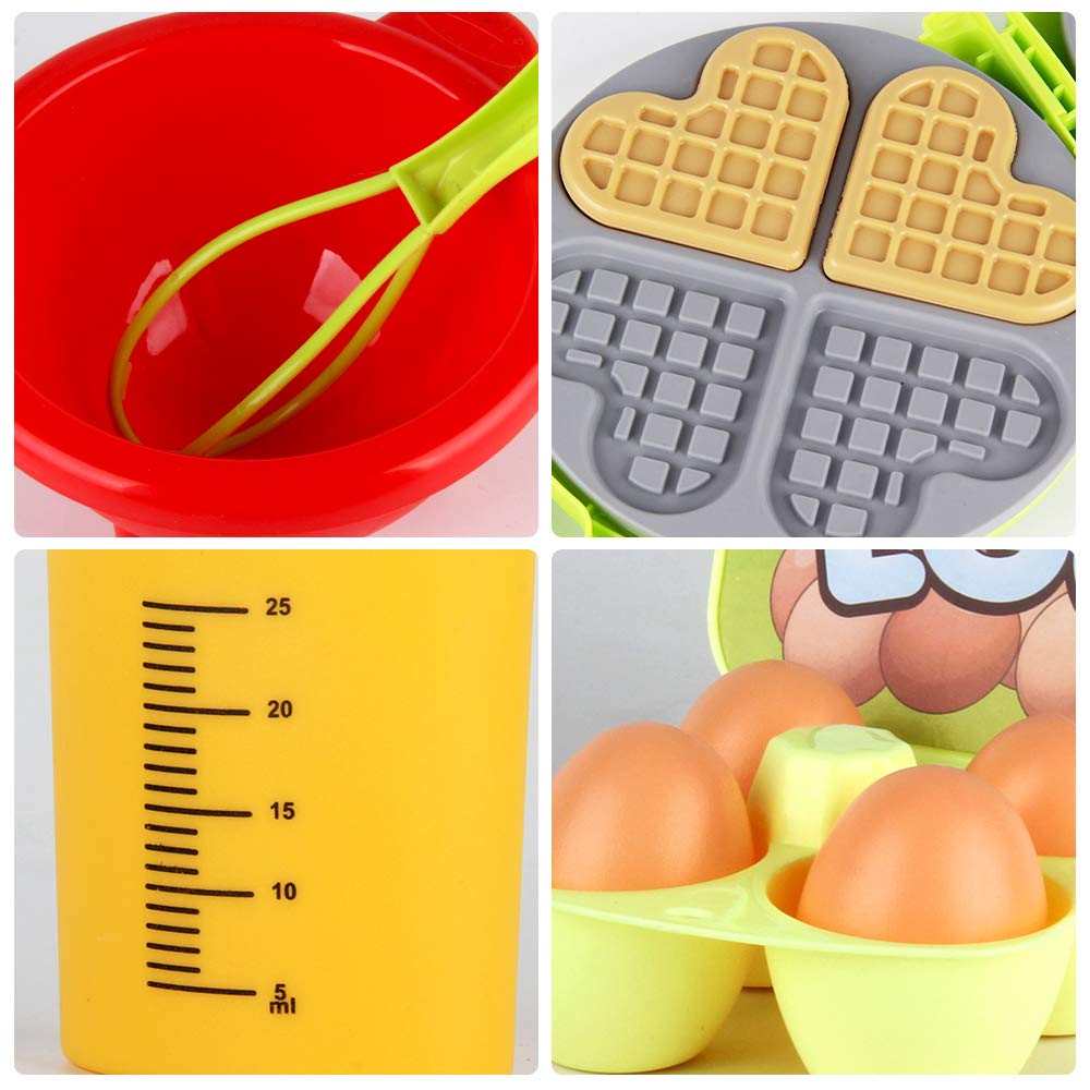 LiDi RC pretend breakfast accessories foster sensory exploration and kitchen routines.