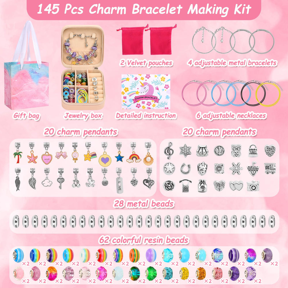 LifeisLuck Charm Beads variety layout highlights color choices for personalized jewelry.