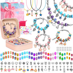 LifeisLuck Charm Bracelet Kit cover showing organized crafting fun for teens.