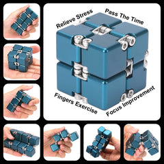 Lifidea infinity cube blue surface detail showcases premium aluminum finish