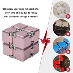 Lifidea Infinity Cube Pink with protective case on a clean desk.