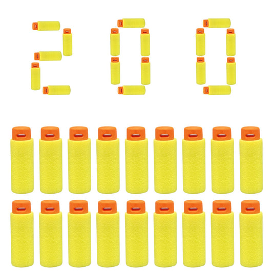 Lififun half-length yellow darts pack ready for Nerf battles offering extended range.