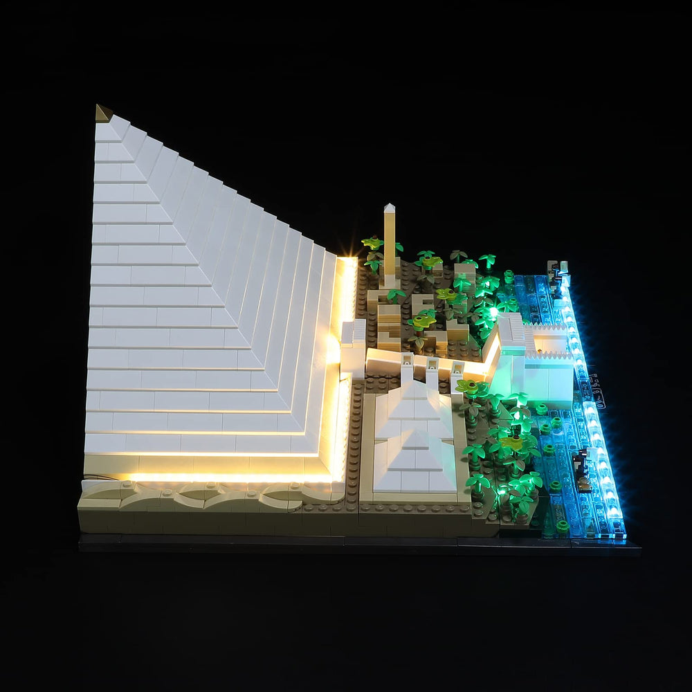Lightailing installation guide image demonstrates careful placement along Lego bricks