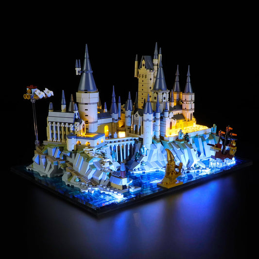 Lightailing LED light kit for LEGO 76419 Castle and Grounds with warm glow