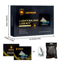Lightailing pyramid lighting display emits warm glow for evening viewing