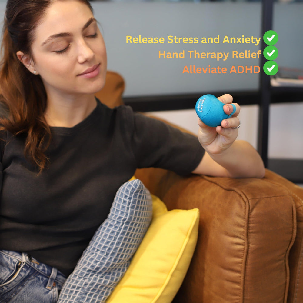 Lightbulb Ideas Yogi stress ball with squishy foam-core texture for soothing tactile play