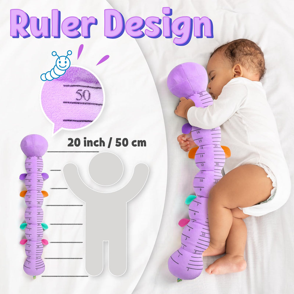 LIGHTDESIRE Caterpillar teether-antennae soothes teething discomfort.