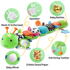 LIGHTDESIRE caterpillar mirror at neck encourages self-play and focus