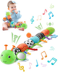 LIGHTDESIRE musical caterpillar head press for calming melody during tummy time.