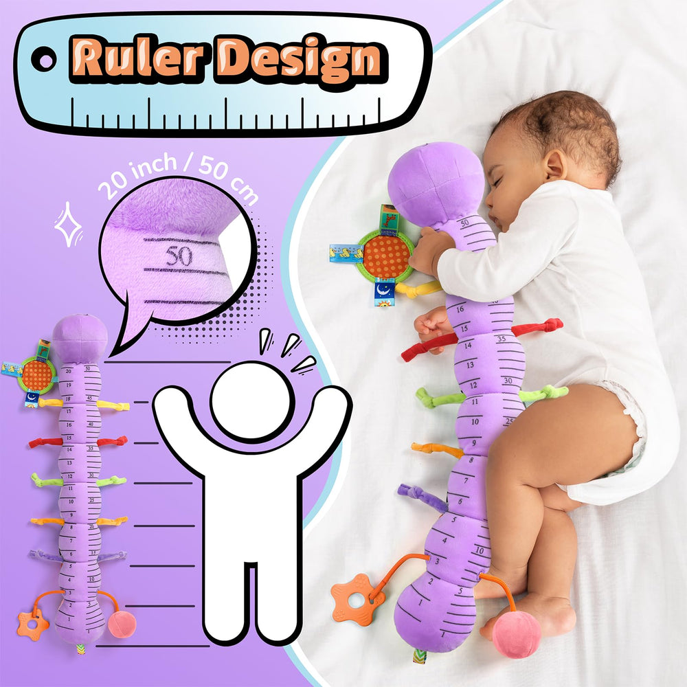 LIGHTDESIRE teething-friendly plush toy soothes gums during tummy time