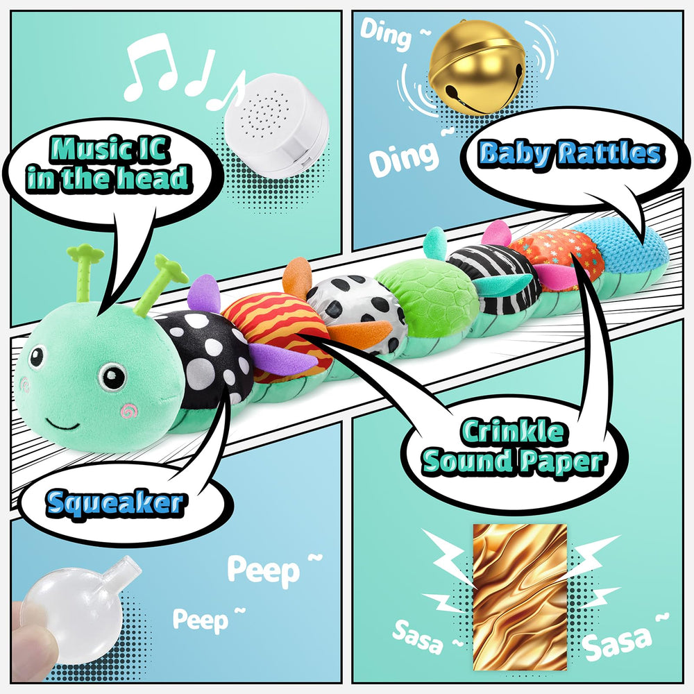LIGHTDESIRE caterpillar body with three sounds and rattle