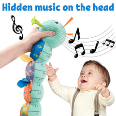 LIGHTDESIRE caterpillar crinkle textures enhance tactile exploration for babies.