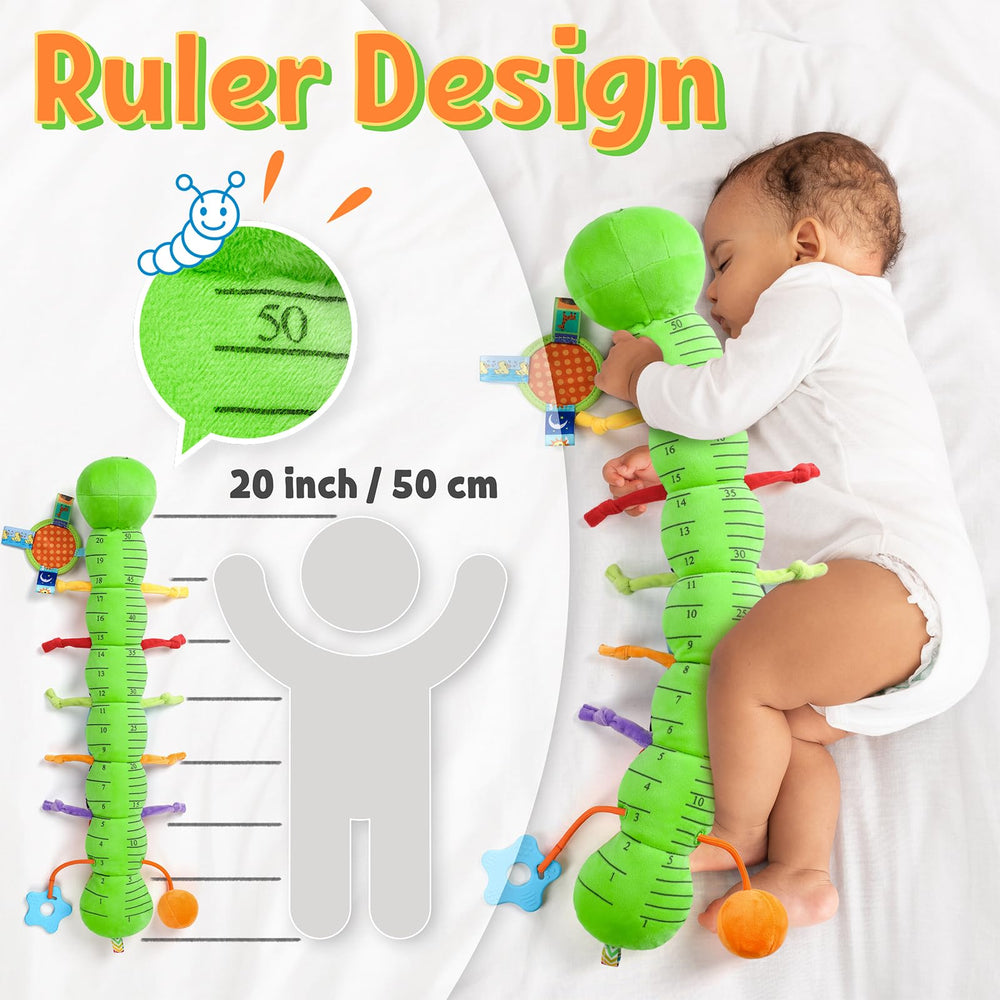 LIGHTDESIRE caterpillar rattle and pull-string encourage reaching and motor skills