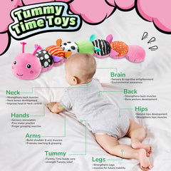 LIGHTDESIRE Soft plush newborn toy offers safe, comforting sensory play.