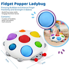 LiKee Fidget Popper travel toy on the go for quiet entertainment.
