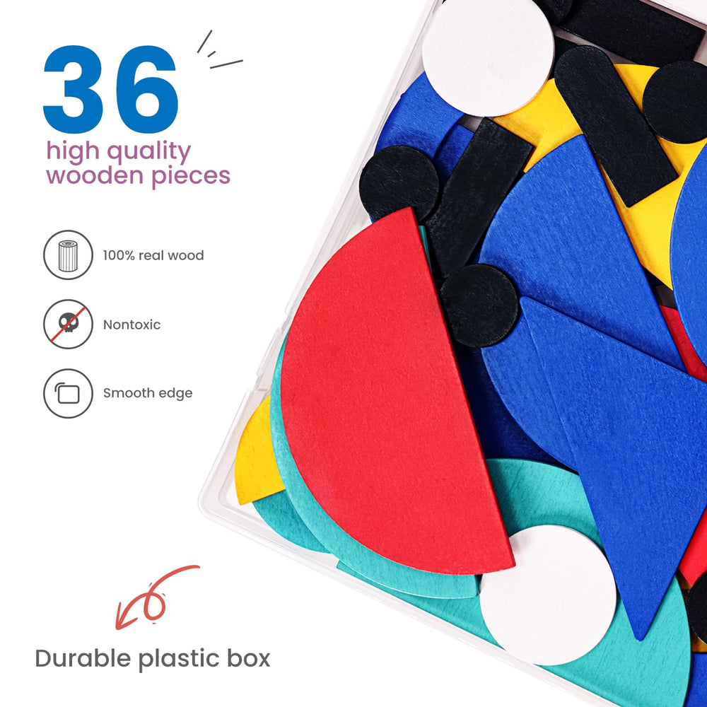 LiKee pattern cards display aiding color and shape recognition during play