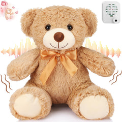 Liliful brown teddy bear standing 12 inches for cuddling and keepsake décor.