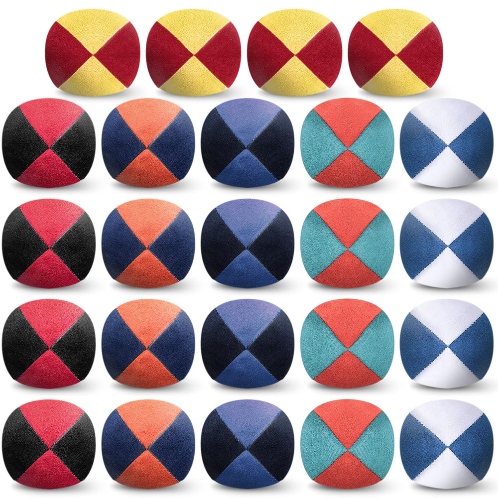 Liliful footbag bulk multicolor set for group play and juggling