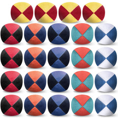 Liliful footbag bulk multicolor set for group play and juggling