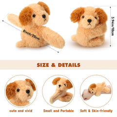 Liliful plush slap bracelets featuring puppies, ideal for classroom rewards and play.