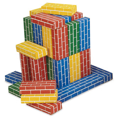Lillian Vernon kids building bricks, cardboard stacking for easy indoor forts