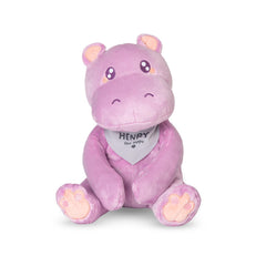 Lillys Love Henry the Hippo weighted plush close-up for calming comfort
