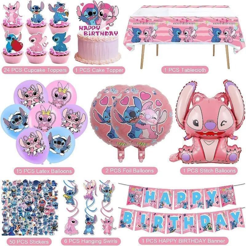 Lilo and Stitch stickers for cupcake toppers and favors