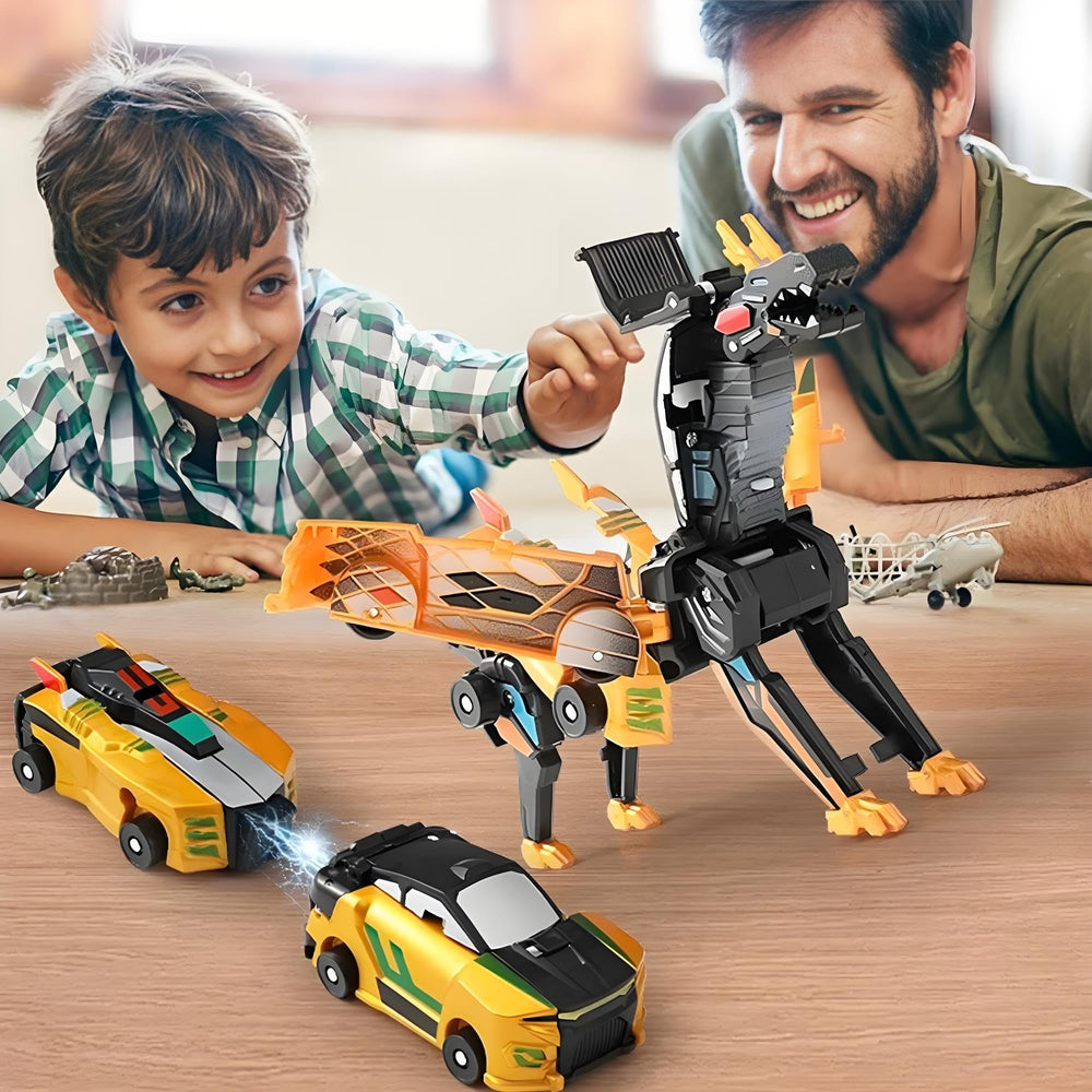 liluwushe kids playing with magnetic dino cars demonstrates collaborative fun