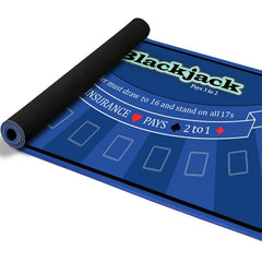 LILXIU poker mat on a tabletop with expansive space for multiple players.