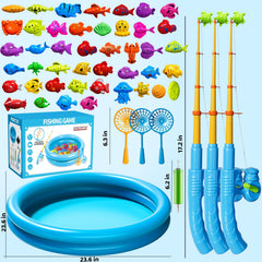 LILYBUDS setup idea for indoor or outdoor family fishing play