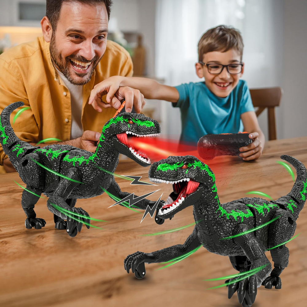 LILYBUDS remote-control dinosaur toy roars with lights for immersive adventures