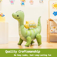 LilyZheng pastel dino balloons with inflation straw for quick setup.