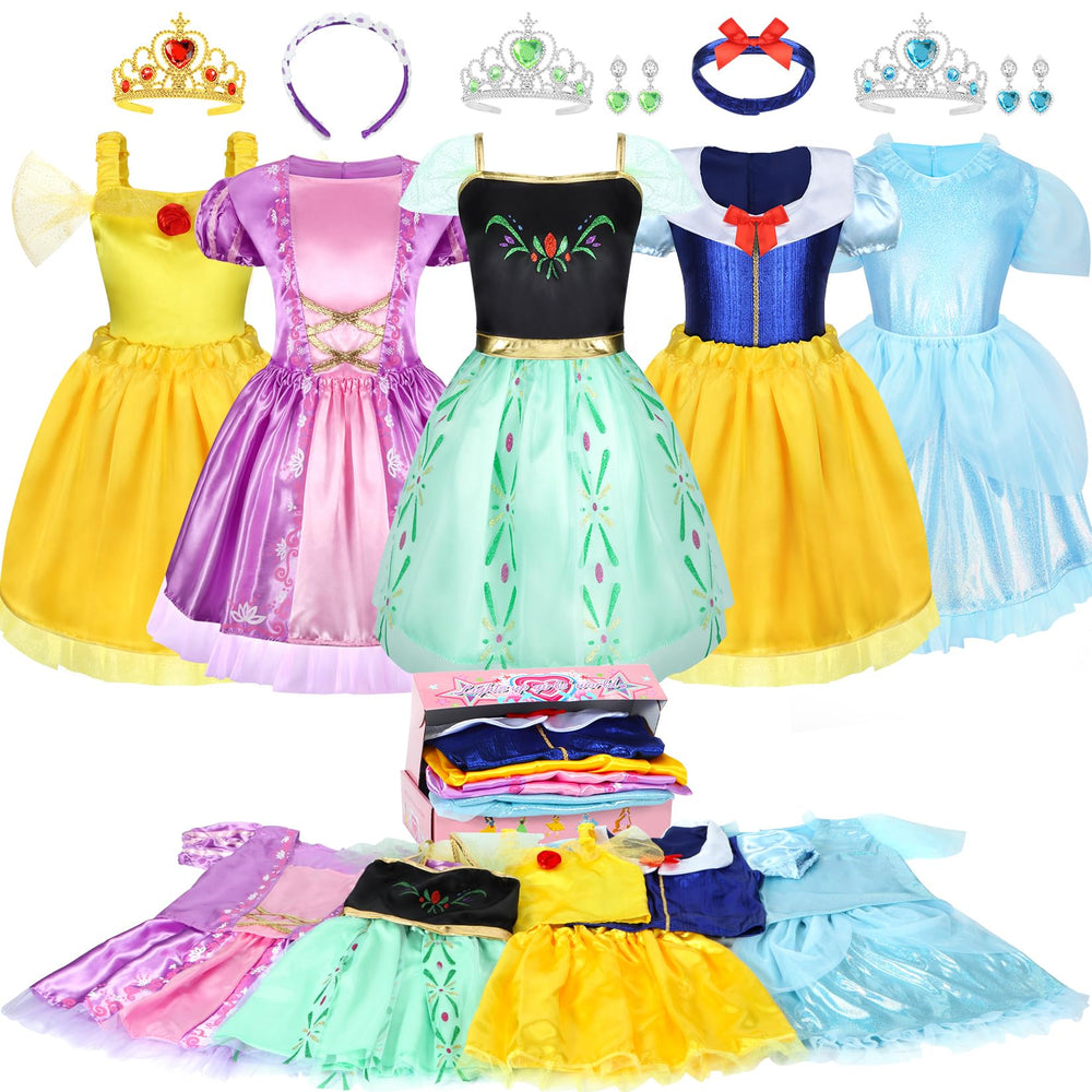 LIMIROLER 18-piece princess dress-up set front view for imaginative play