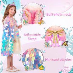 LIMIROLER mermaid hair hoop adds sparkle to pretend princess outfits.