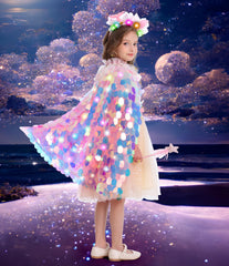 LIMIROLER mermaid hair hoop adds sparkle to complete costume aesthetics.