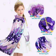 LIMIROLER Mermaid necklace enhances completed princess look and coordination