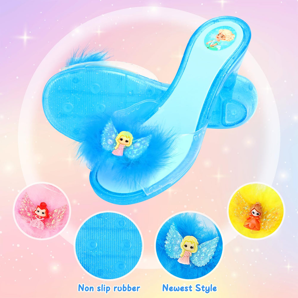 LIMIROLER princess dress-up shoes worn for comfortable pretend play