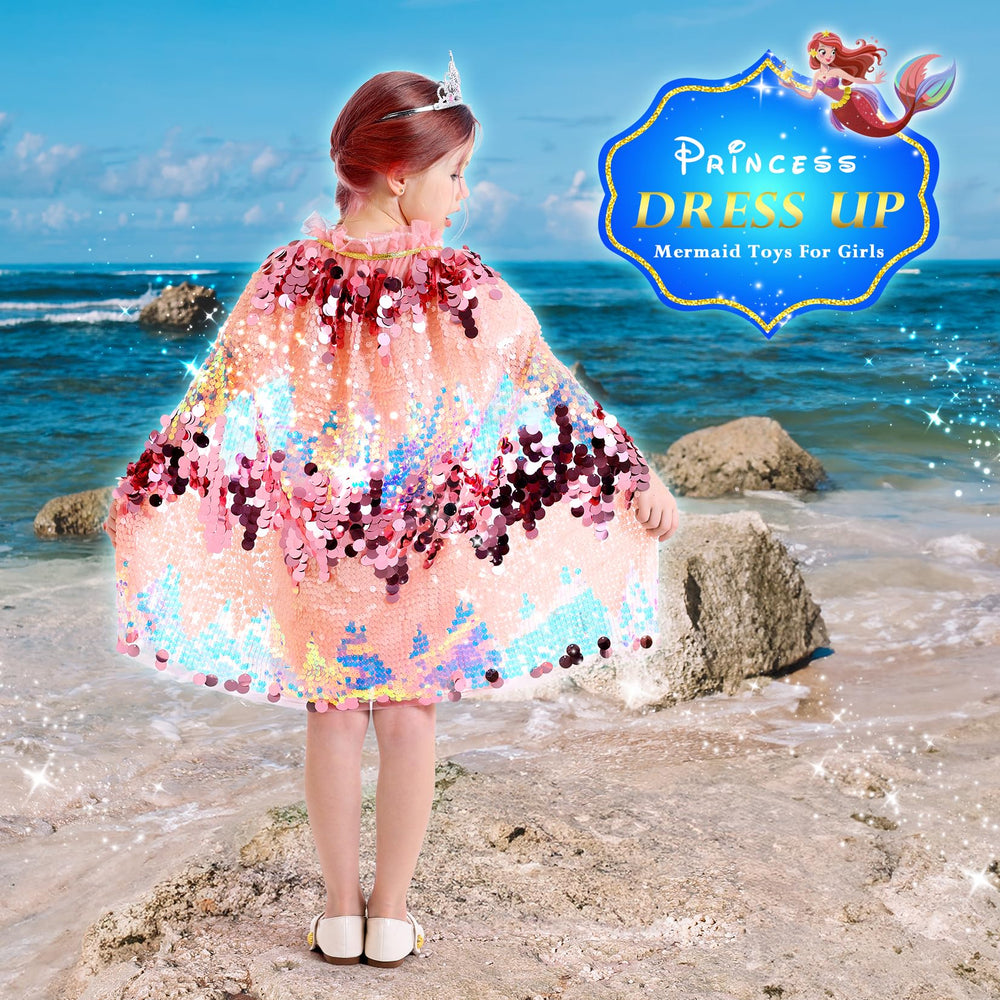 LIMIROLER princess mermaid cape bracelet complements colorfully themed costumes