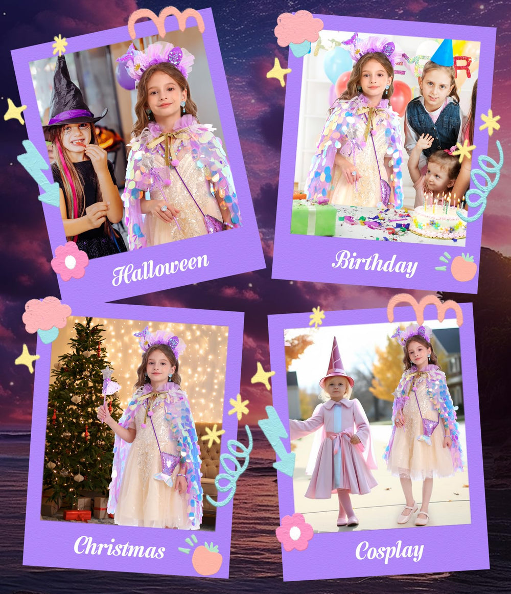 LIMIROLER princess necklace adds a gleaming detail to costume outfits.