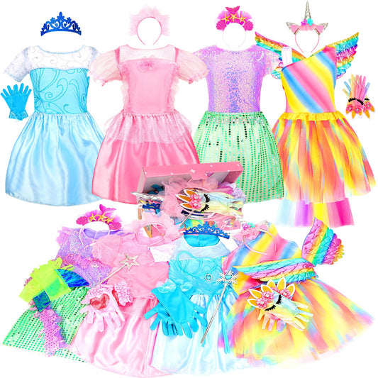LIMIROLER purple mermaid dress set for girls sparks imaginative pretend play.