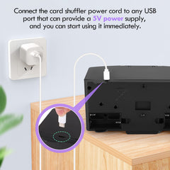 Lineba Card Shuffler automatic shuffle in action for quick rounds.
