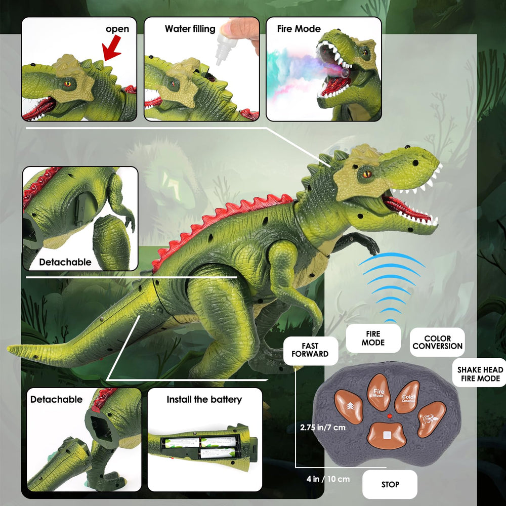 LINEQIC ABS-plastic dino ensures safe, durable daily fun