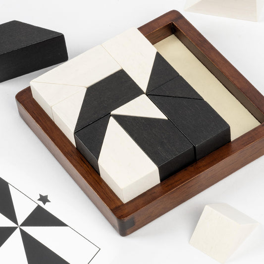 Lingle Hidden Blocks board game with premium solid wood for durable family play.