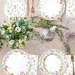 LINHAXM floral banner creates a charming focal point for photos.