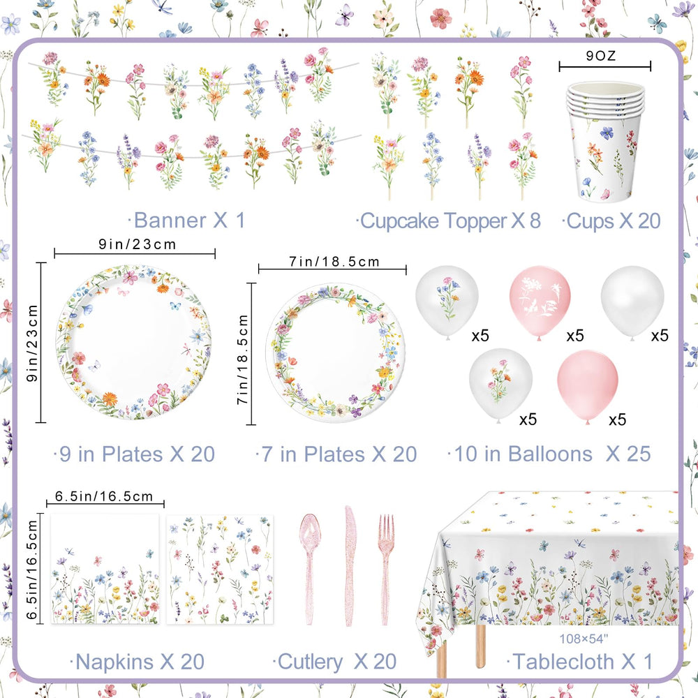 LINHAXM floral cups offer sturdy disposables for easy cleanup.